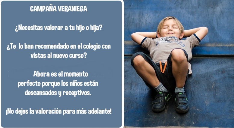 evaluaciones infantiles en los meses de verano