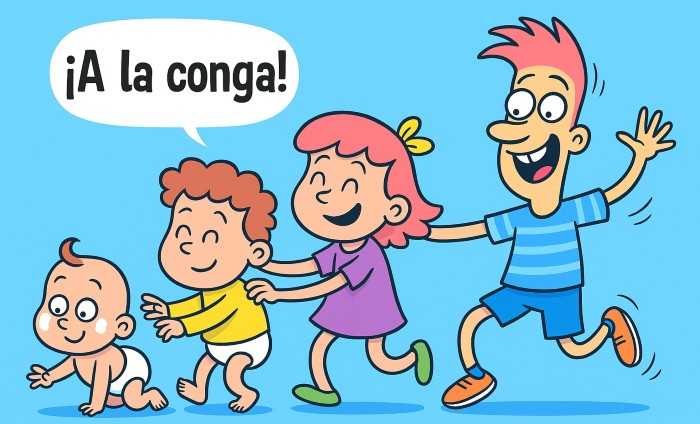 Grupo de niños que representan varias etapas del desarrollo infantil