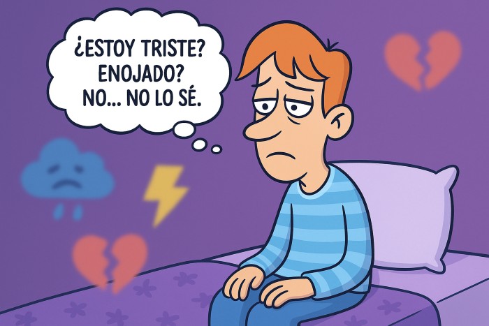 un hombre se pregunta qué es lo siente sin encontrar la respuesta