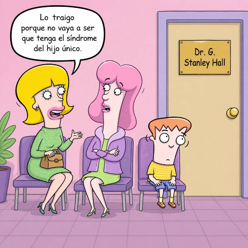 Madre esperando en la consulta del psicólogo a que su hijo sea valorado del 'síndrome del hijo único'