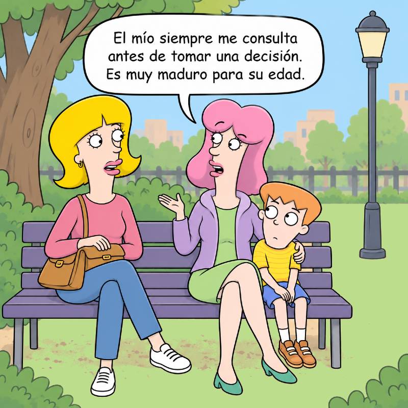 Madre comenta que su hijo siempre la consulta antes de tomar decisiones
